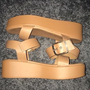 Bamboo Platform Sandals
